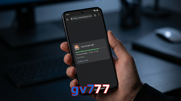 Main screen of Gv777 apk page for PK players