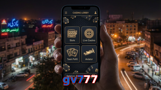 Main screen of Gv777 app page for PK players